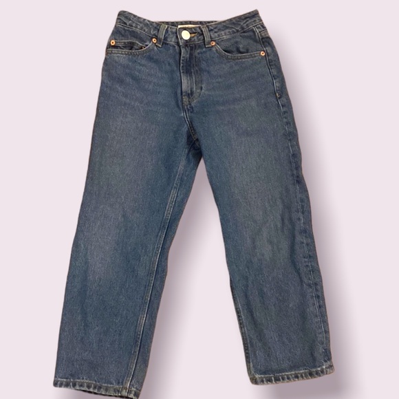 NWOT Asos Denim Rebel SB Remo Crop Jeans High Rise Straight Leg - Picture 2 of 7